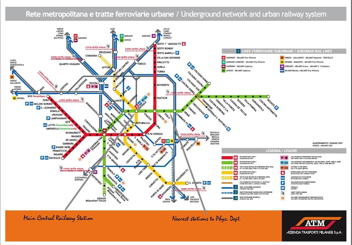 milano centrale สถานีรถบนแผนที่
