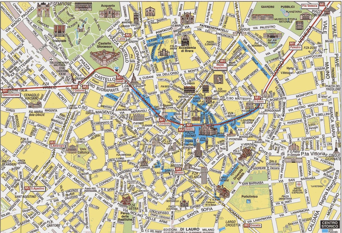 มิลาน centrale แผนที่