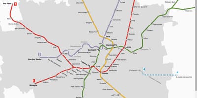 แผนที่ของเอทีเอ็มแปดรายชื่อเท่า milano กระเช้า
