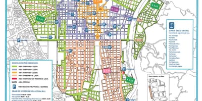 แผนที่ของมิลานจอดรถ 