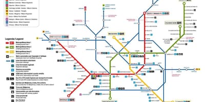 แผนที่ของมิลานรถบัสอง 73 เป็นเลขเส้นทาง
