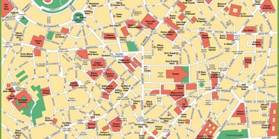 Milano องเมืองบนแผนที่