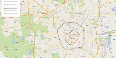 แผนที่มิลานของโซน