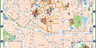 มิลานอิตาลี attractions แผนที่