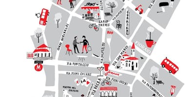 แผนที่ของ brera มิลาน