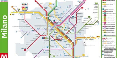 แผนที่ของ milano porta garibaldi สถานี