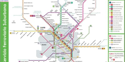 แผนที่ของ trenord